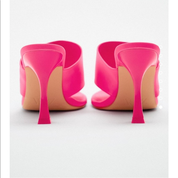 NWT Zara SATIN EFFECT HIGH HEEL SANDALS - Picture 7 of 9